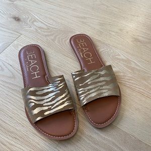 Animal print sandals